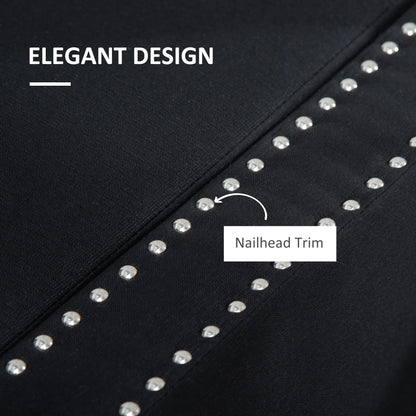 Flip Top Storage Bench, Upholstered Ottoman, 48L, Dark Grey Storage Ottomans & Benches at Gallery Canada