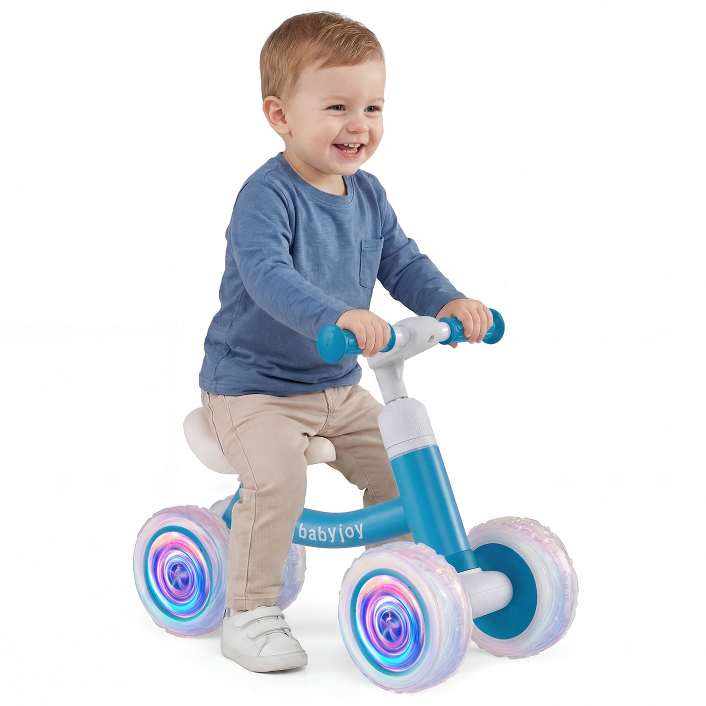 Baby Balance Bike, Adjustable Handlebar And Seat, Blue Balance Bikes at Gallery Canada