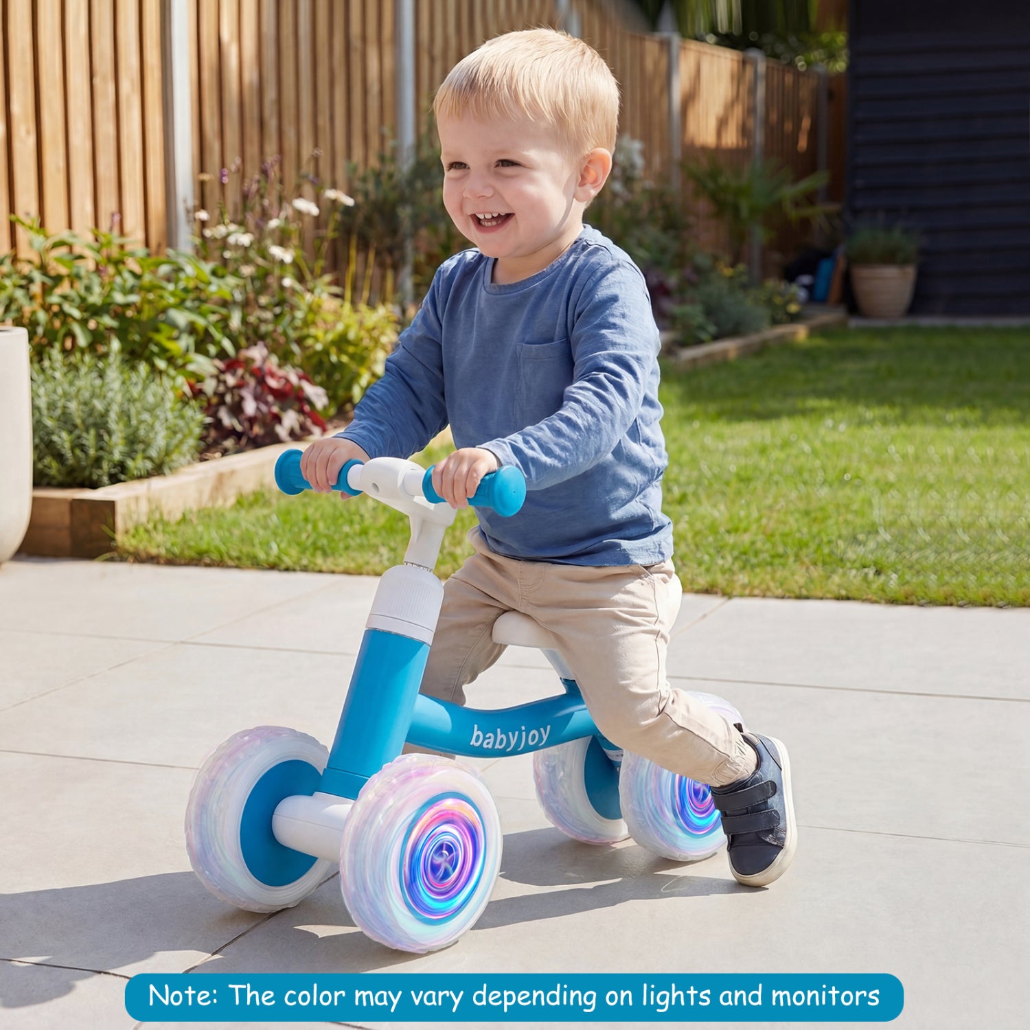 Baby Balance Bike, Adjustable Handlebar And Seat, Blue Balance Bikes at Gallery Canada
