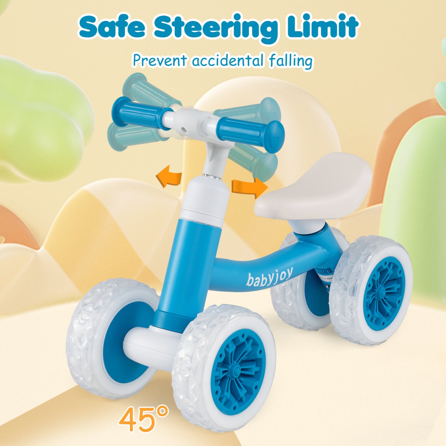 Baby Balance Bike, Adjustable Handlebar And Seat, Blue Balance Bikes at Gallery Canada