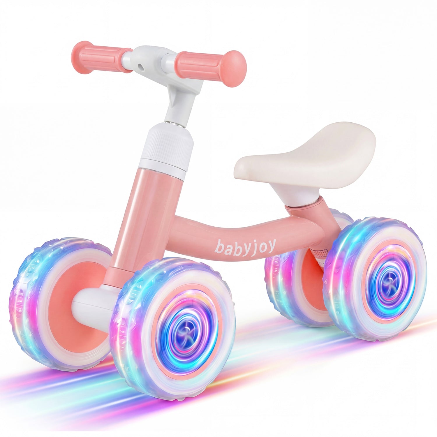 Baby Balance Bike, Adjustable Handlebar Seat, Pink Balance Bikes Pink at Gallery Canada