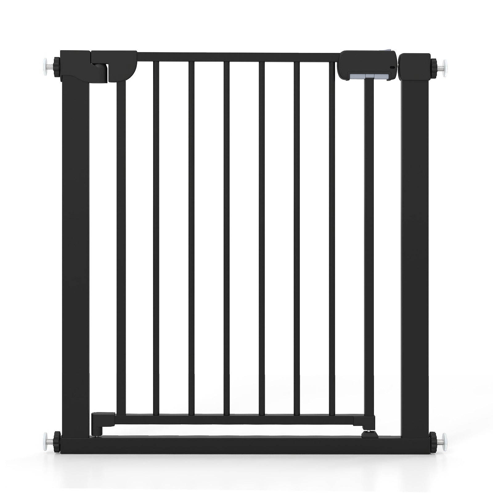 Auto-Close Baby Gate, Pressure Mounted, Black Pet Gate Black at Gallery Canada