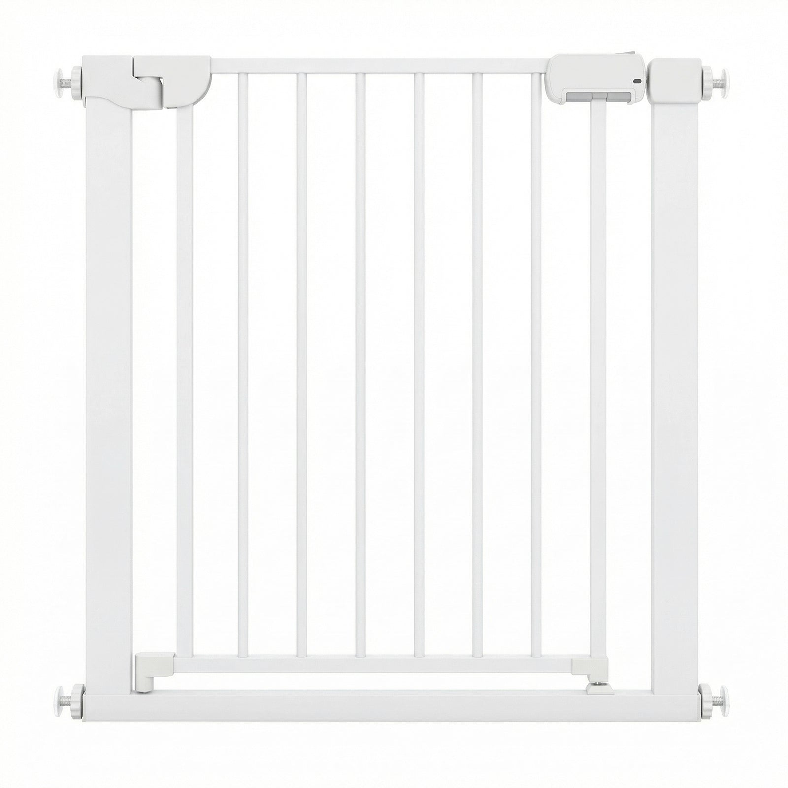 Pressure Mounted Auto-Close Baby Gate, White Pet Gate White at Gallery Canada