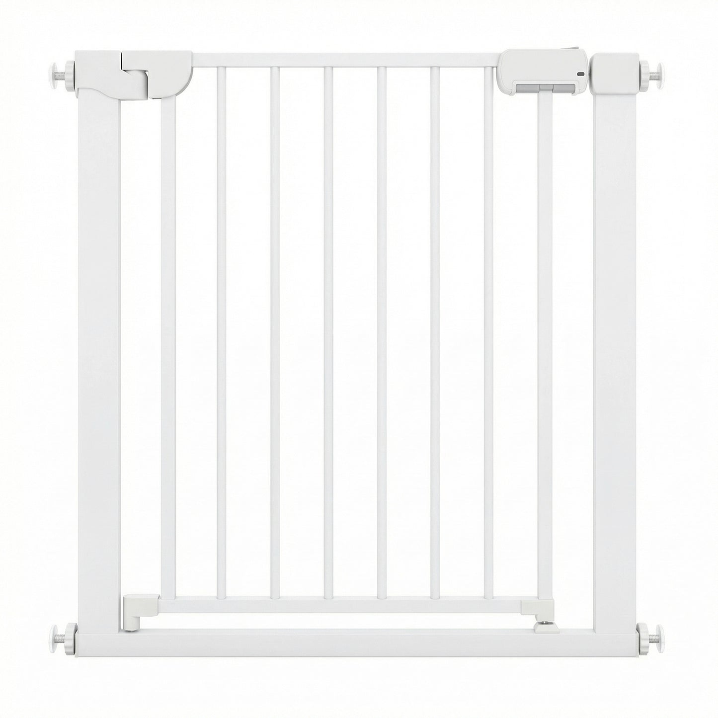 Pressure Mounted Auto-Close Baby Gate, White Pet Gate White at Gallery Canada