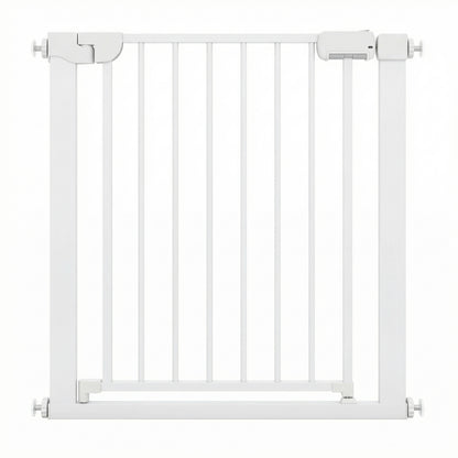 Pressure Mounted Auto-Close Baby Gate, White Pet Gate White at Gallery Canada
