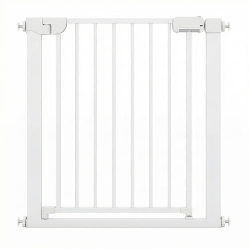 Pressure Mounted Auto-Close Baby Gate, White