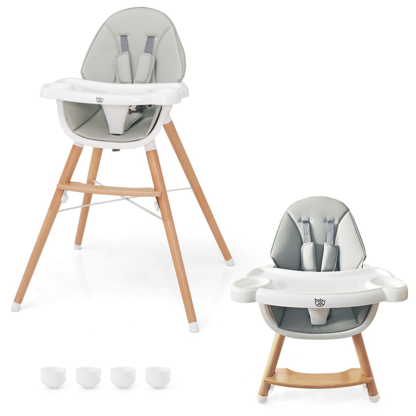 Baby High Chair, Dishwasher Safe Tray, Gray High Chairs at Gallery Canada
