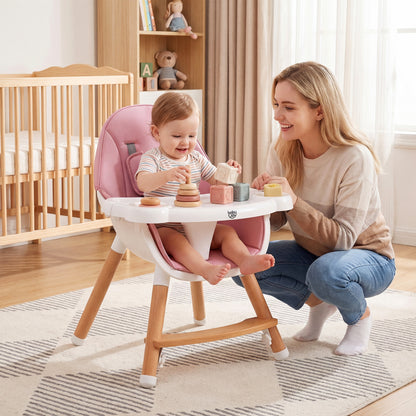 Baby High Chair With Dishwasher Safe Tray, Pink High Chairs at Gallery Canada