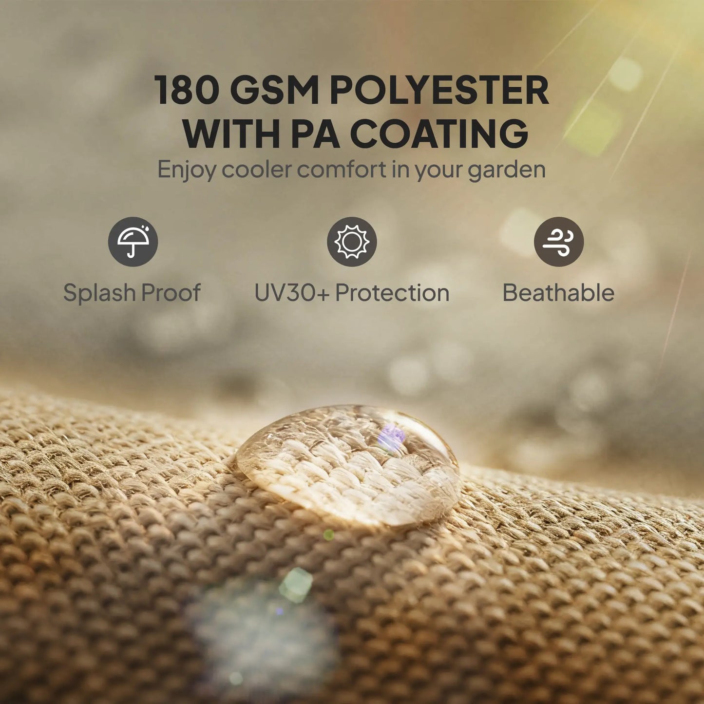 2 Pcs UV Protection Pergola Replacement Canopy, 10' x 10', Sand Gazebo Canopy Replacement at Gallery Canada