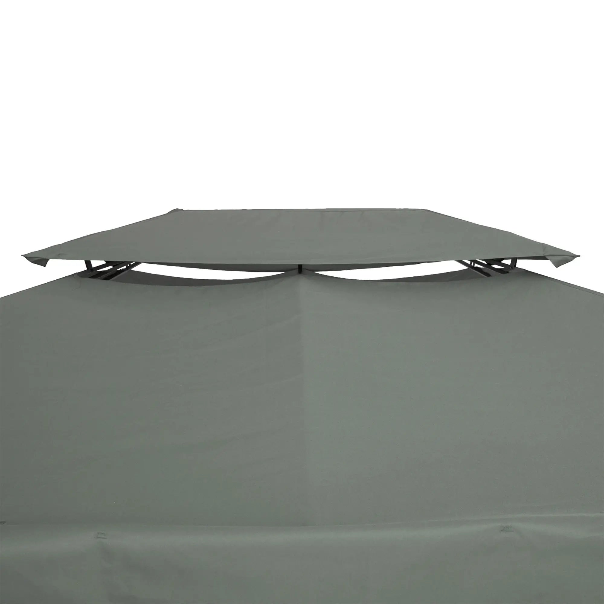 13' x 10' Gazebo Replacement Canopy, 2 Tier Top UV Cover, Deep Grey Gazebo Canopy Replacement at Gallery Canada