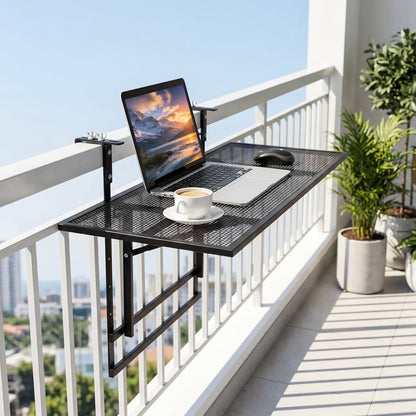 31.5 Inch Metal Folding Bar Table, Adjustable Height Patio Tables at Gallery Canada