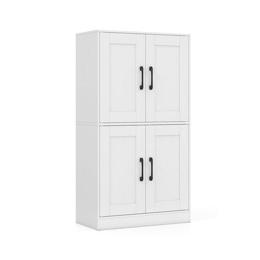 Bathroom Cabinet 43.5 Inch, Storage With Doors, Adjustable Shelves, White Floor Cabinets White at Gallery Canada