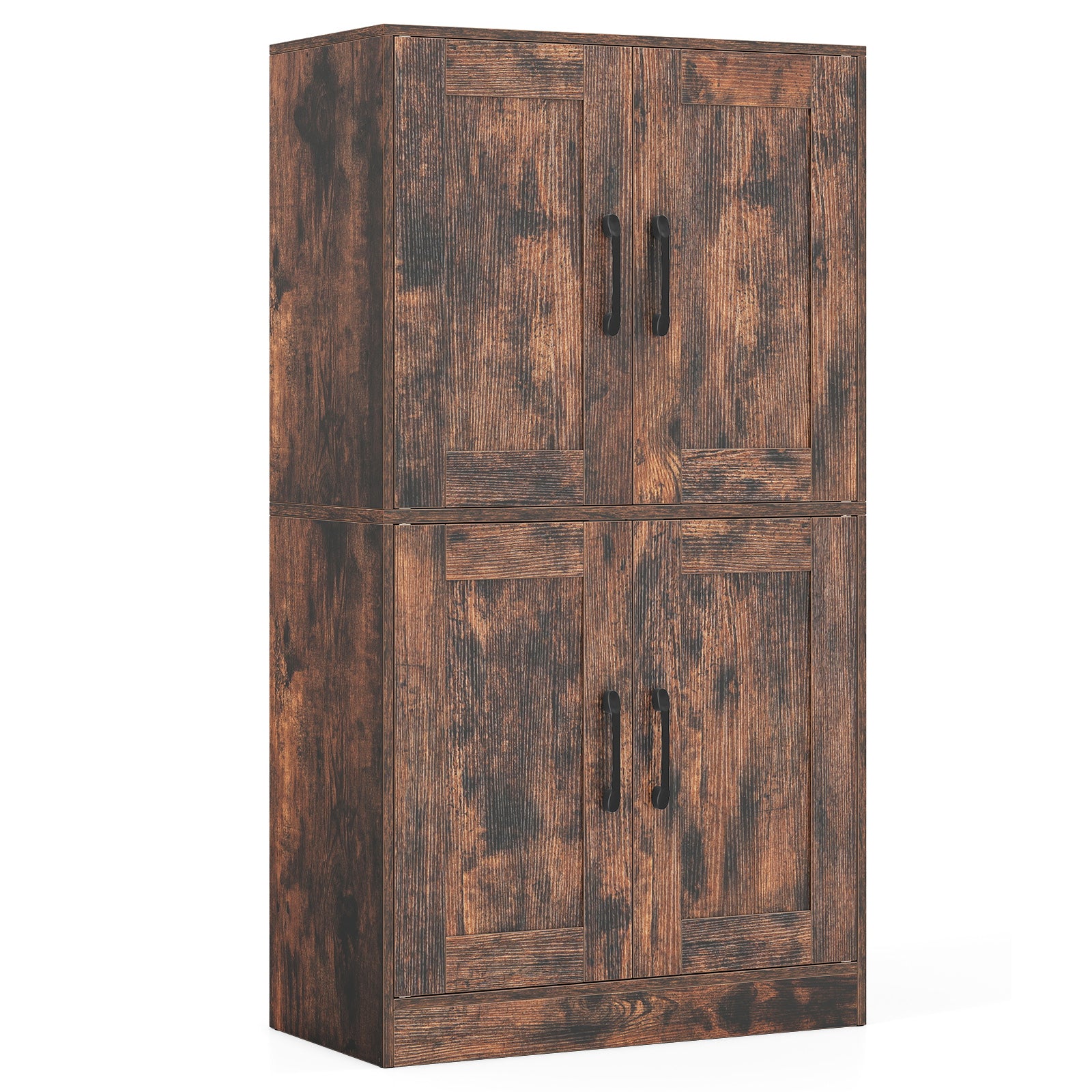 Bathroom Cabinet, 43.5 Inch, Doors, Adjustable Shelves, Rustic Brown Floor Cabinets Rustic Brown at Gallery Canada