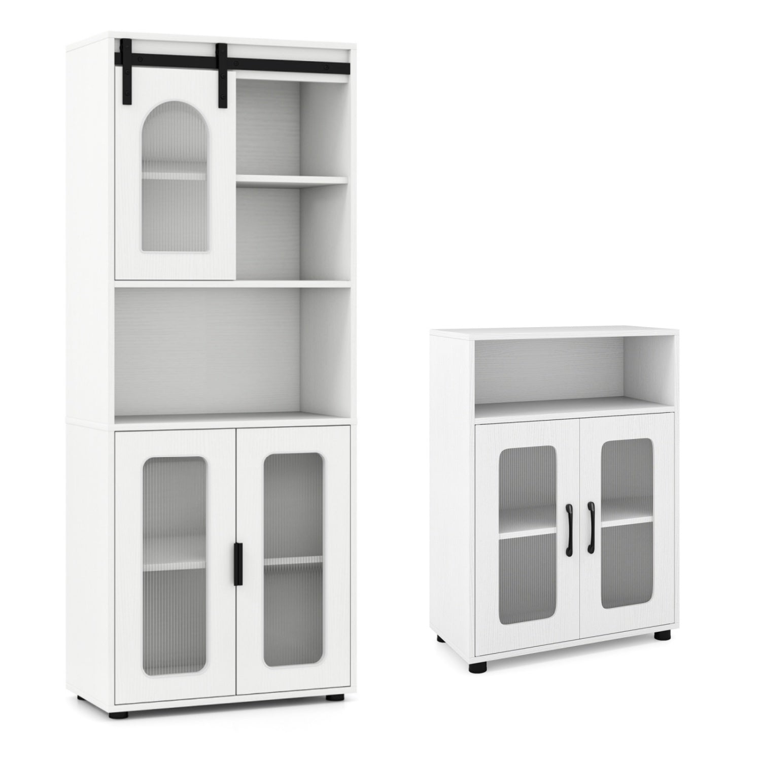 Tall Bathroom Cabinet Set with Floor Cabinet, White Floor Cabinets at Gallery Canada