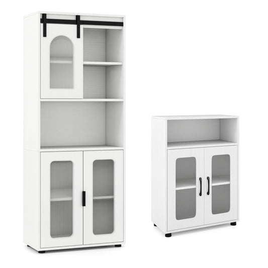 Tall Bathroom Cabinet Set with Floor Cabinet, White Floor Cabinets at Gallery Canada