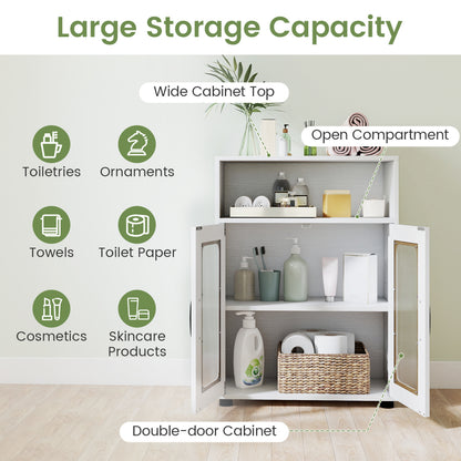 Tall Bathroom Cabinet Set with Floor Cabinet, White Floor Cabinets at Gallery Canada