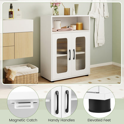 Tall Bathroom Cabinet Set with Floor Cabinet, White Floor Cabinets at Gallery Canada