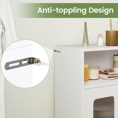 Tall Bathroom Cabinet Set with Floor Cabinet, White Floor Cabinets at Gallery Canada
