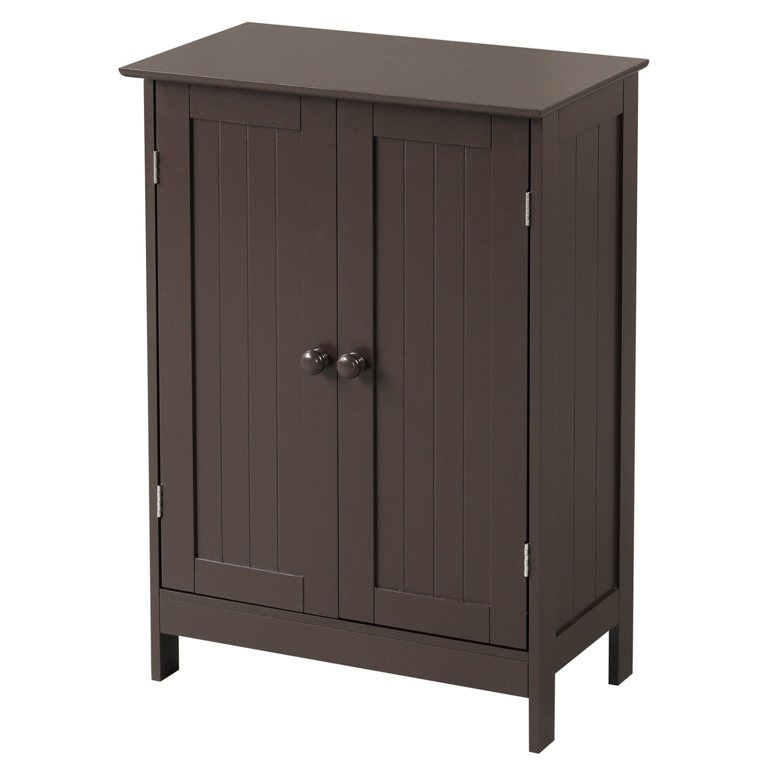 Bathroom Floor Storage Cabinet, Double Door, Brown Floor Cabinets at Gallery Canada