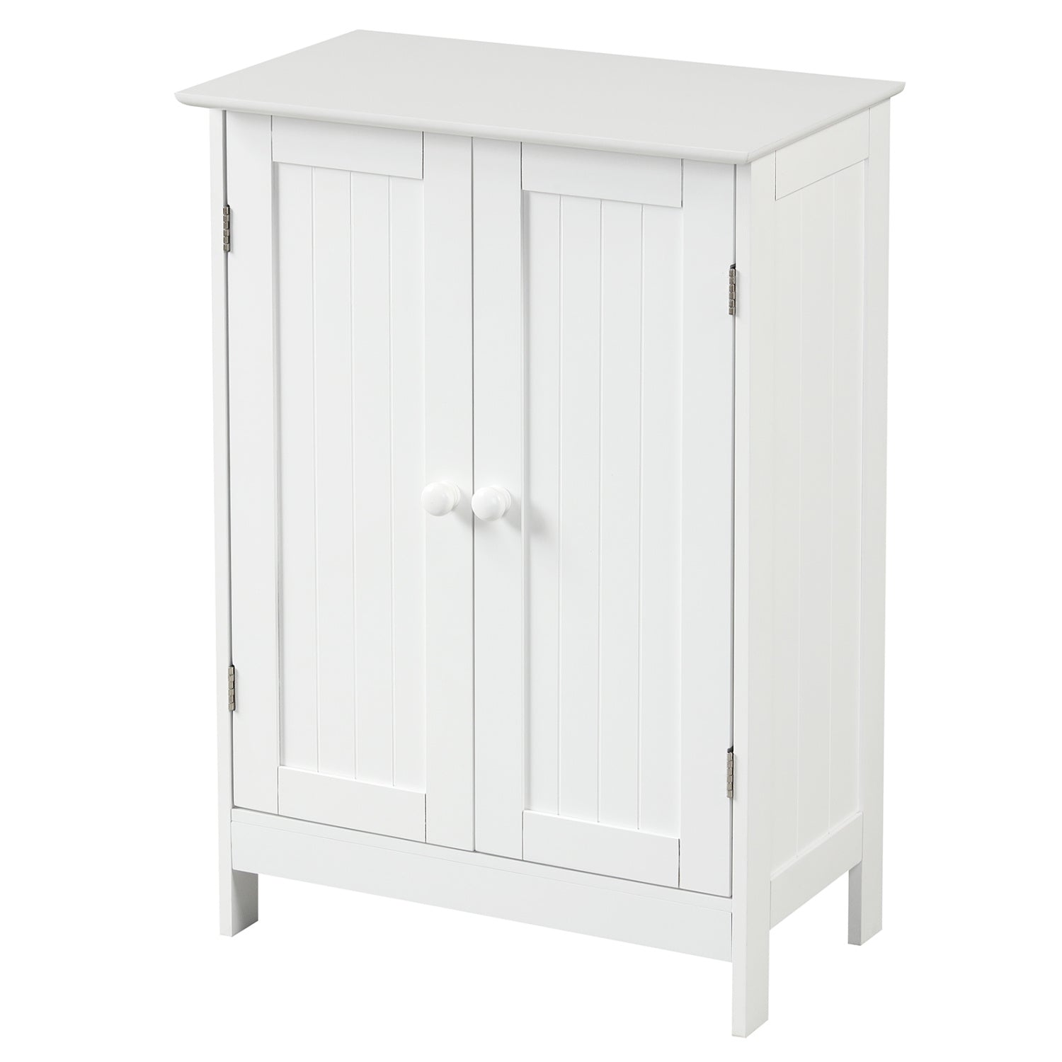 Bathroom Floor Storage Cabinet, Double Door, White Floor Cabinets at Gallery Canada