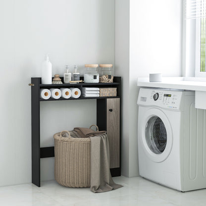 Over The Toilet Storage Organizer, Adjustable Shelves, Black Bathroom Etagere at Gallery Canada
