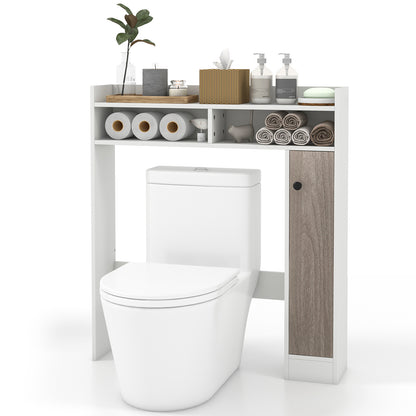 Over The Toilet Storage Organizer, Adjustable Shelves, White Bathroom Etagere at Gallery Canada