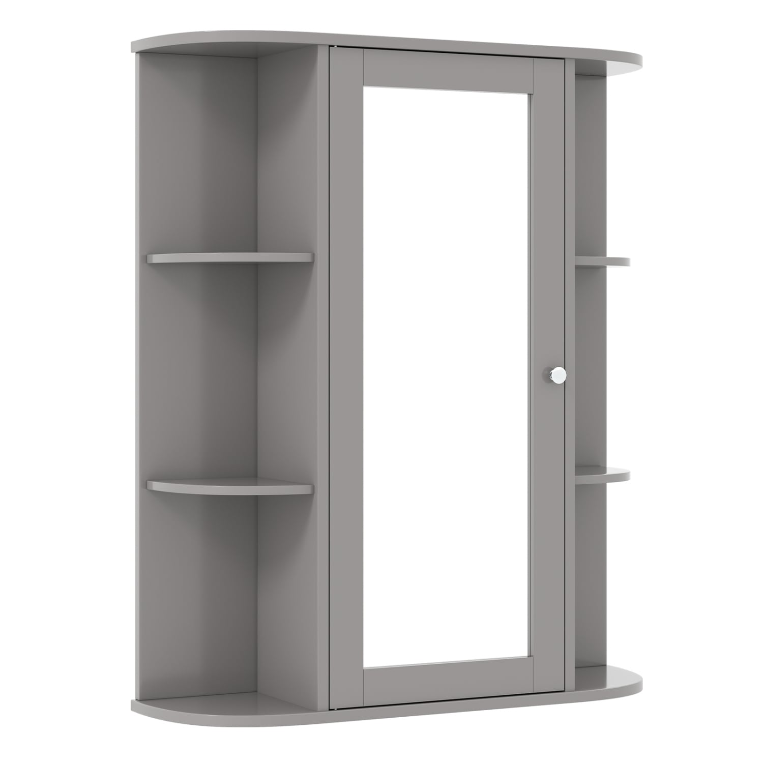 Single Door Wall Mount Cabinet With Mirror, Gray Wall Cabinets at Gallery Canada