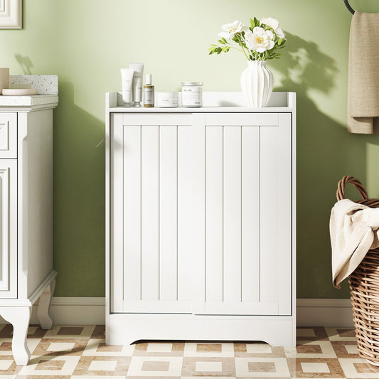Bathroom Storage Cabinet Slim Floor Cabinet with Toilet Paper Holders, White Floor Cabinets White at Gallery Canada