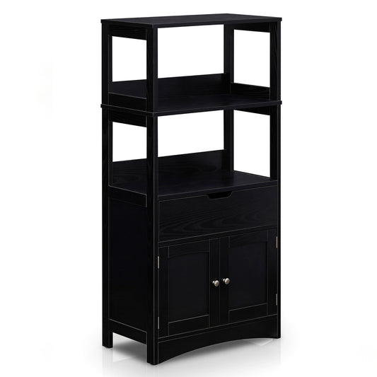 Bathroom Storage Cabinet With Drawer, Black Floor Cabinets Black at Gallery Canada