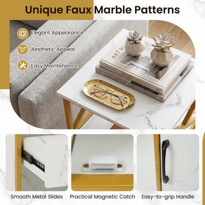 Armoire de rangement pour salle de bain, une porte, tiroir et étagère, blanc