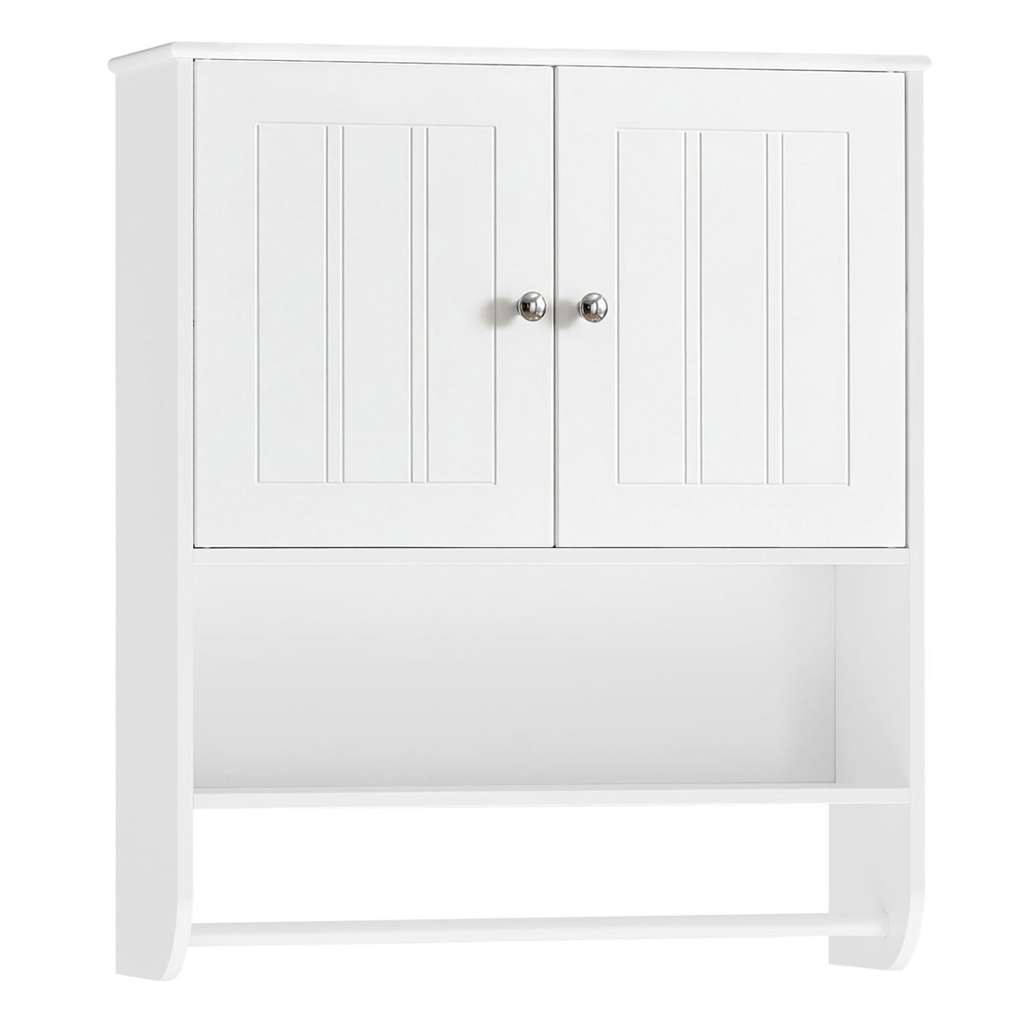 Bathroom Wall Cabinet With Towel Bar, Adjustable Shelf, White Wall Cabinets at Gallery Canada