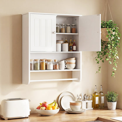 Bathroom Wall Cabinet With Towel Bar, Adjustable Shelf, White Wall Cabinets at Gallery Canada