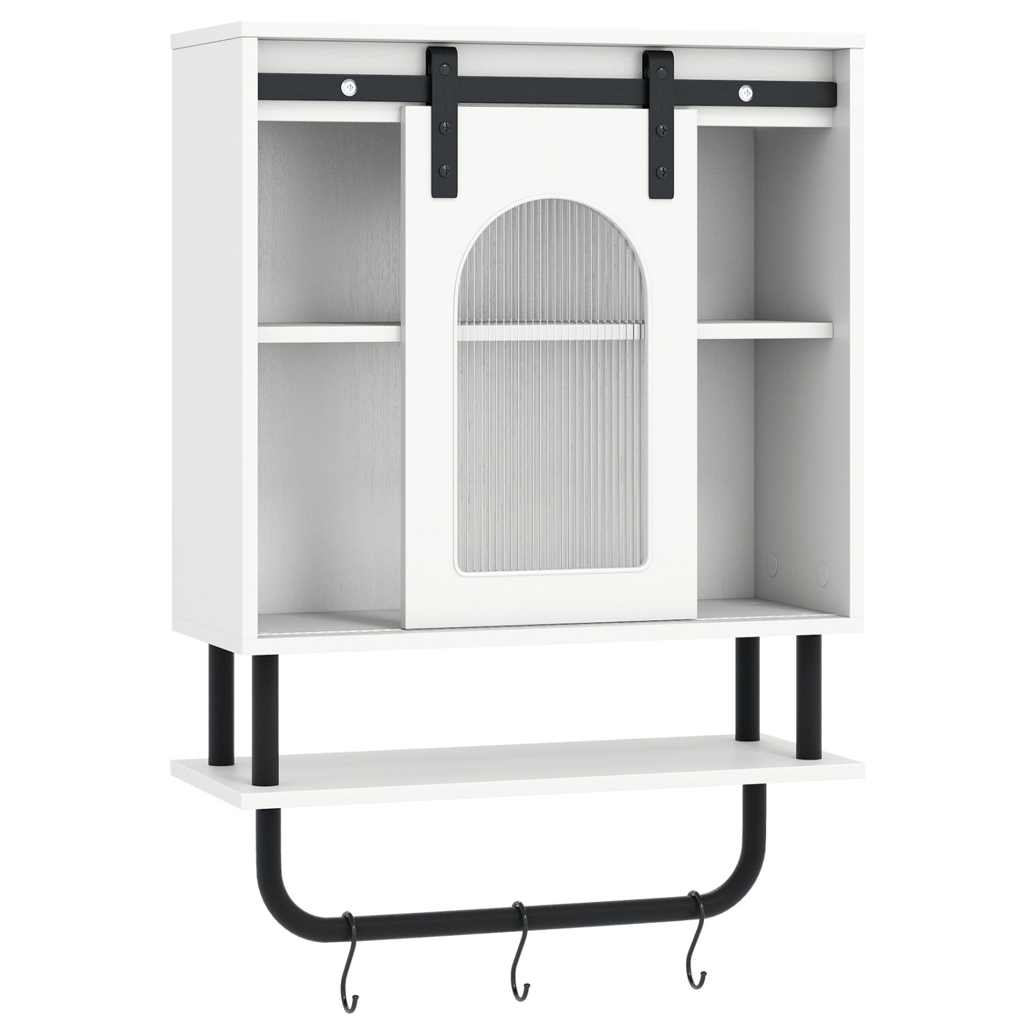 Bathroom Wall Cabinet, Sliding Barn Door, White Wall Cabinets at Gallery Canada