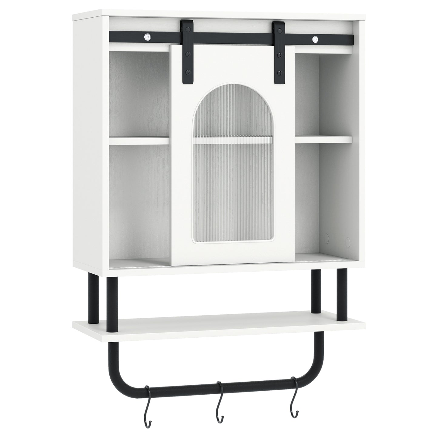 Bathroom Wall Cabinet, Sliding Barn Door, White Wall Cabinets at Gallery Canada