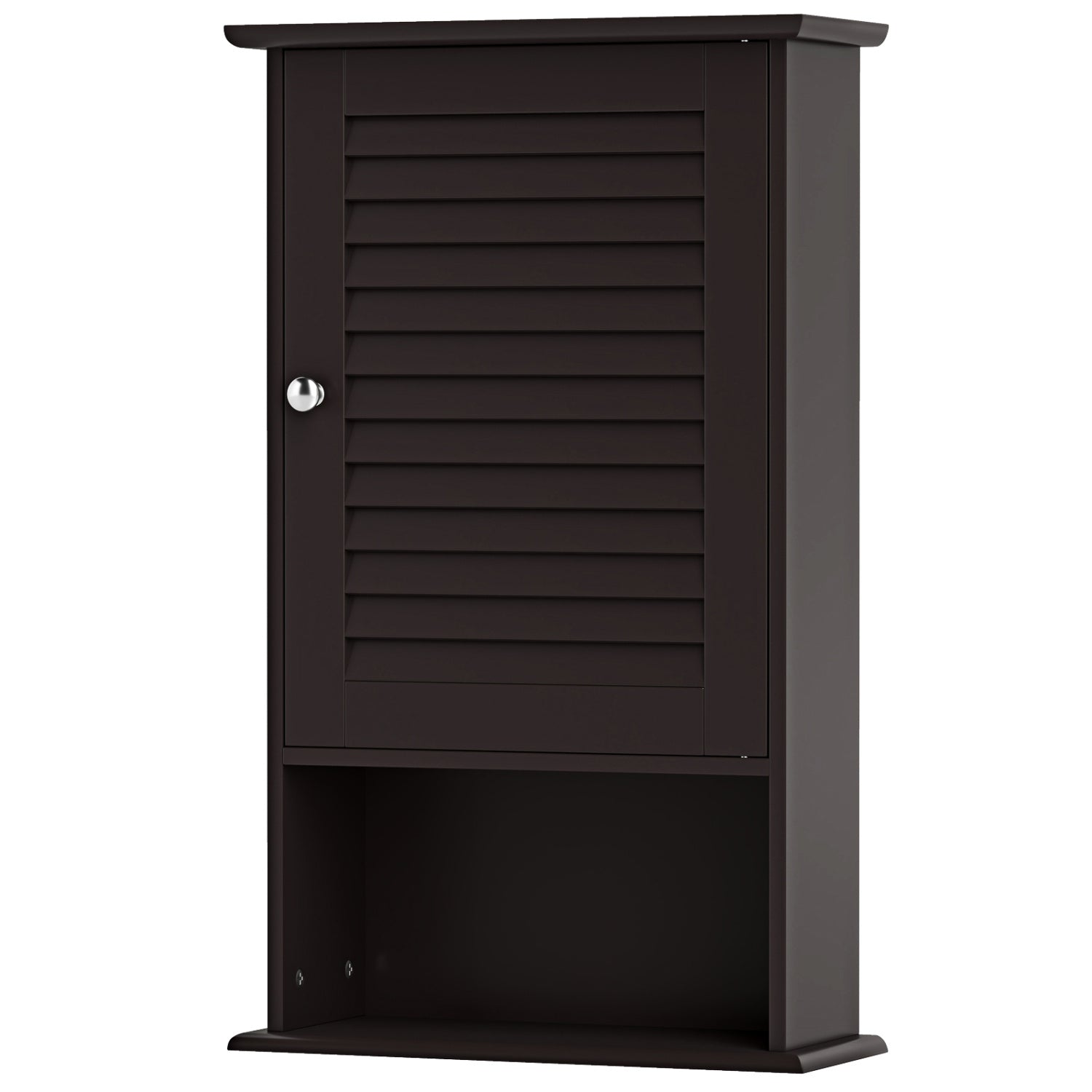 Wall Mount Storage Cabinet, Single Door, Height Adjustable Shelf, Rustic Brown Wall Cabinets at Gallery Canada