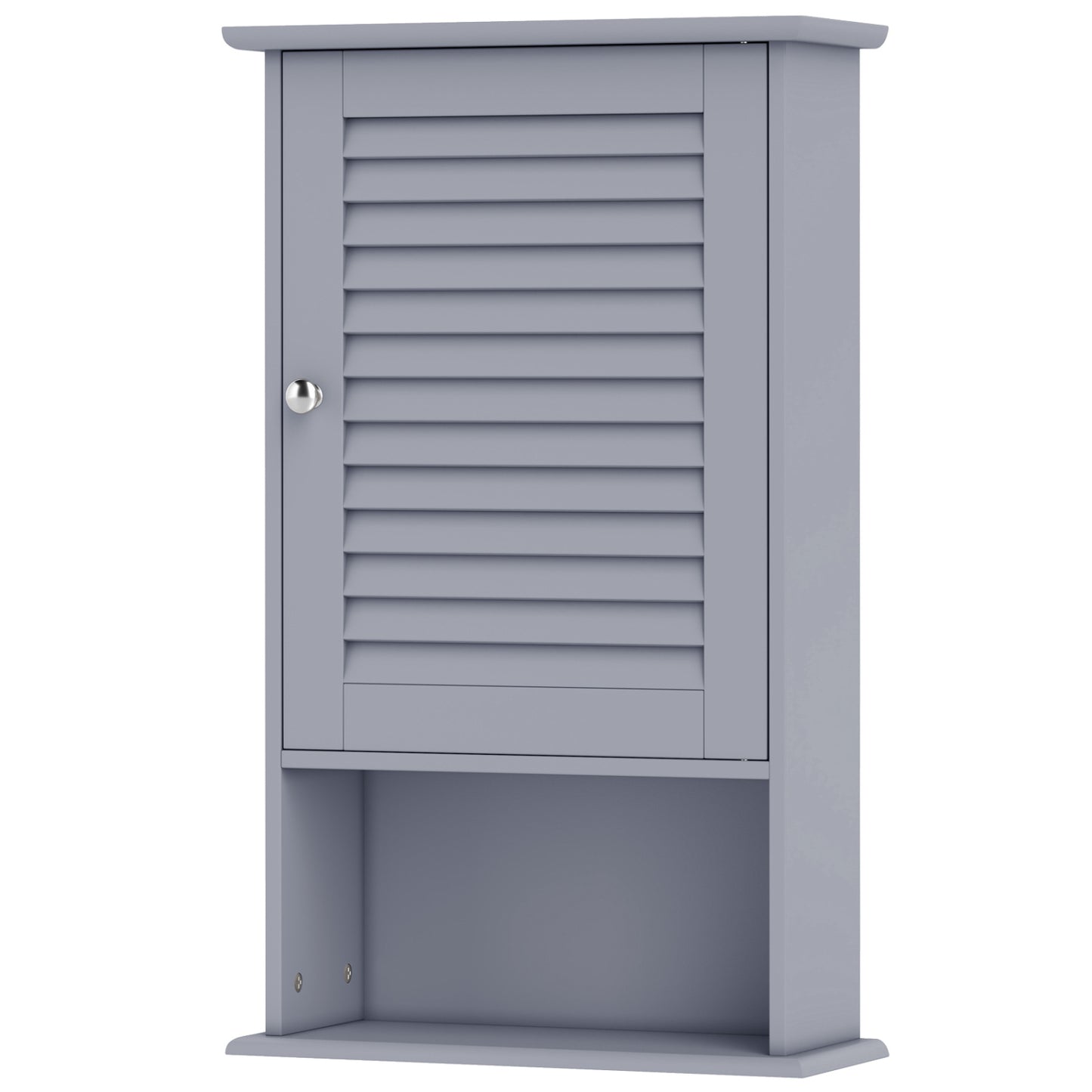 Wall Mount Storage Cabinet, Single Door, Height Adjustable Shelf, Gray Wall Cabinets at Gallery Canada