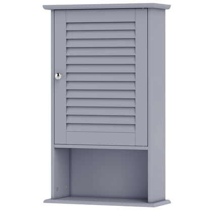 Wall Mount Storage Cabinet, Single Door, Height Adjustable Shelf, Gray Wall Cabinets at Gallery Canada