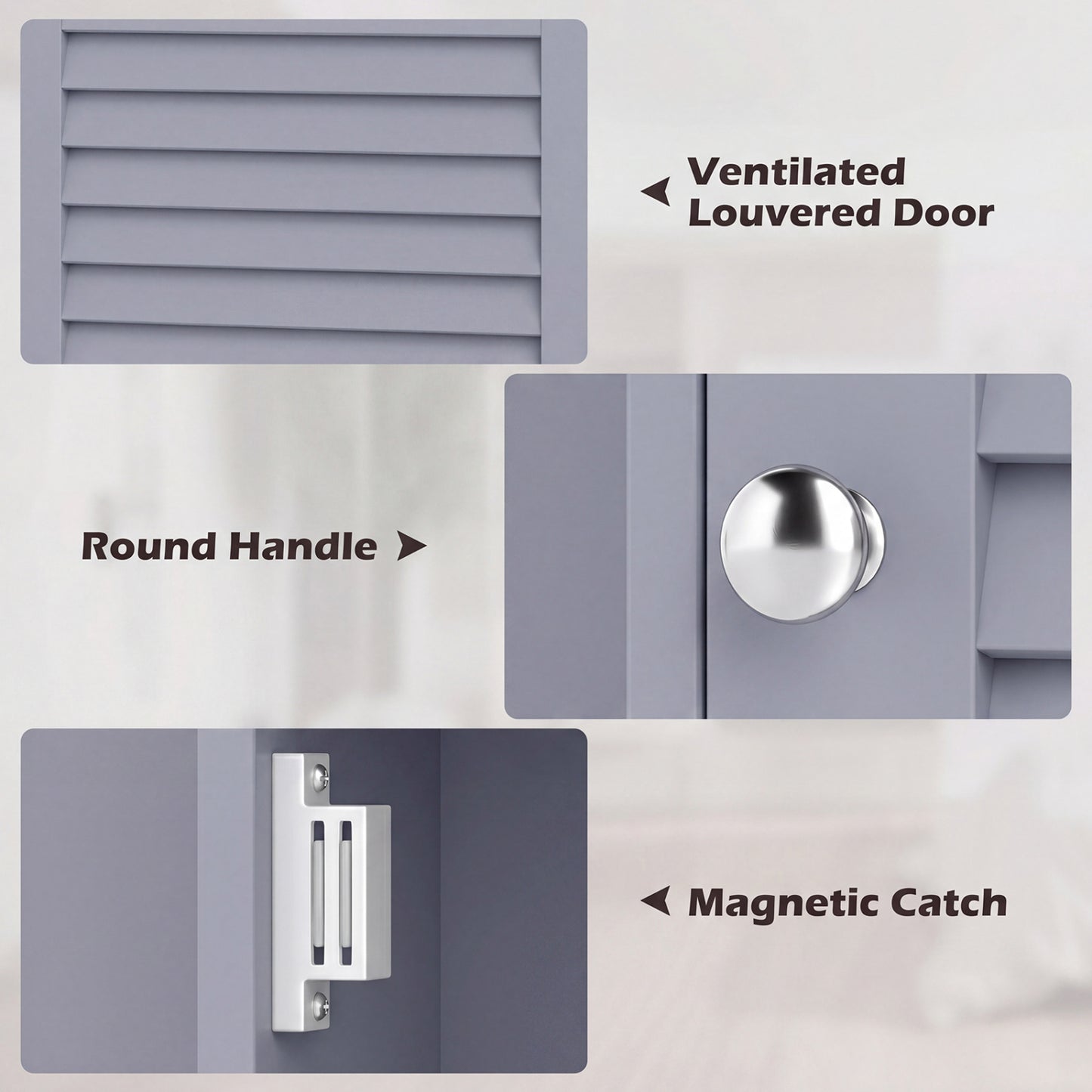 Wall Mount Storage Cabinet, Single Door, Height Adjustable Shelf, Gray Wall Cabinets at Gallery Canada