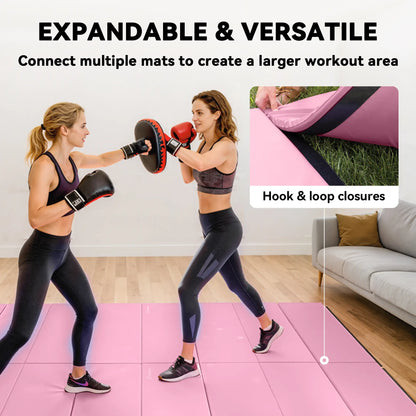 4'x6'x2'' Folding Gymnastics Mat, Exercise Mat for Yoga, MMA, Pink Gymnastics Mats at Gallery Canada