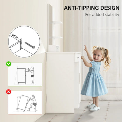 Vanity Desk With Mirror, Drawer, Shelves, Cabinet, Adjustable Shelves Dressing & Vanity Tables at Gallery Canada