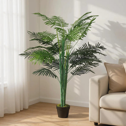 5FT Artificial Palm Tree, Lifelike Faux Plant, Indoor Decoration, Green Artificial Trees at Gallery Canada
