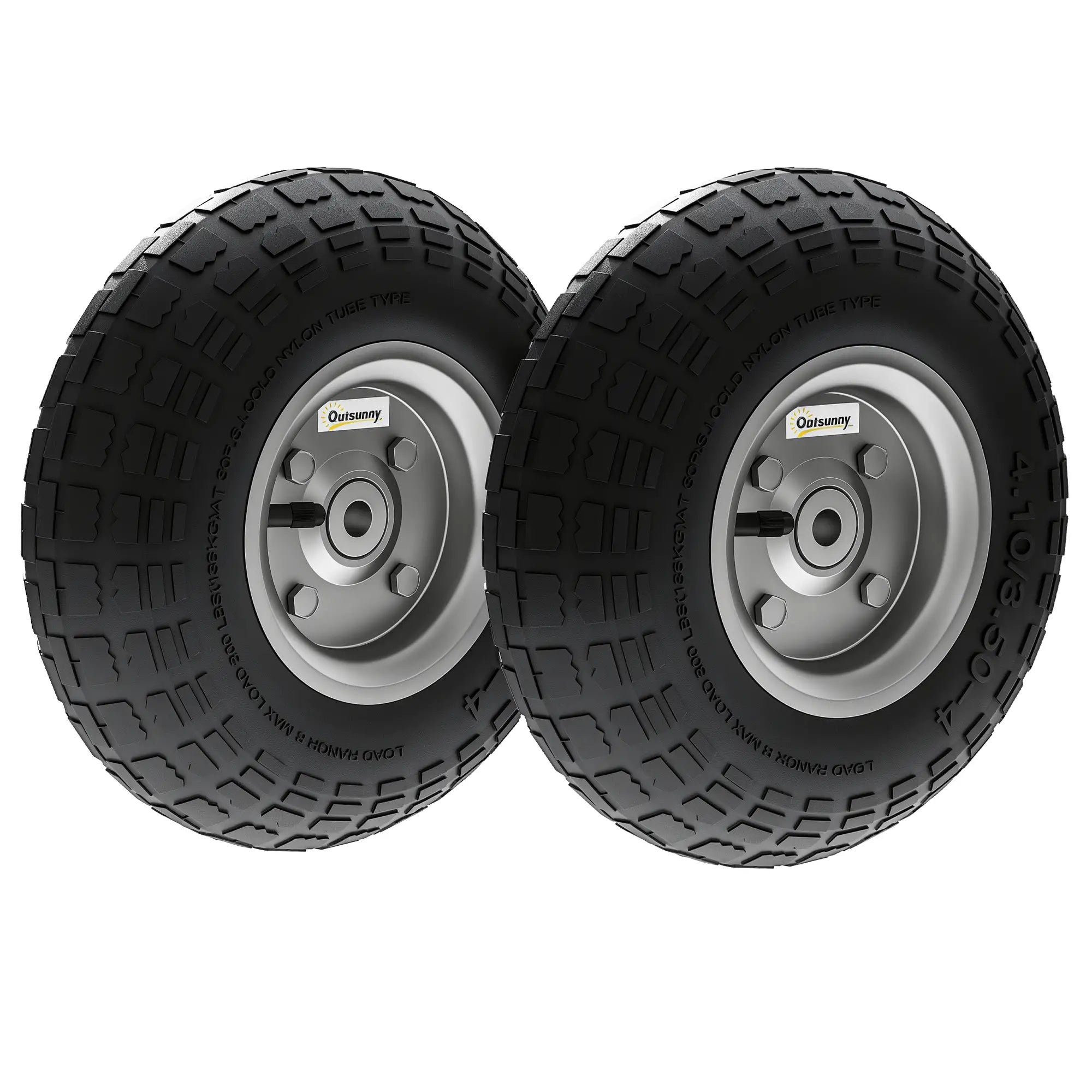 Set Of 2 Pneumatic Wheels, 10