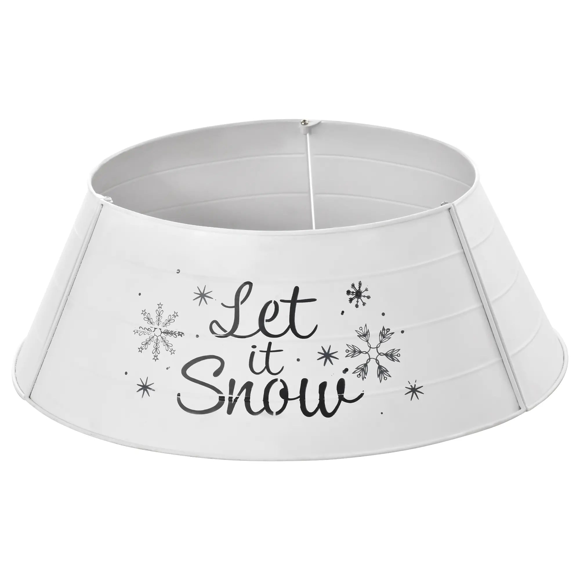 Metal Christmas Tree Collar, 26 Inch, Holiday Decoration, White Christmas Trees at Gallery Canada