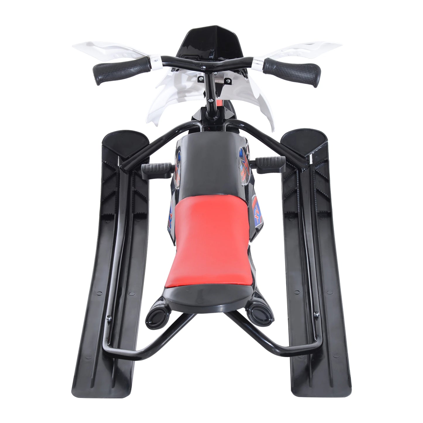 Kids Snow Racer Sled, Padded Rubber Seat, Wind Shield Handle, Anti-Slip Pedal Snow Scooters at Gallery Canada