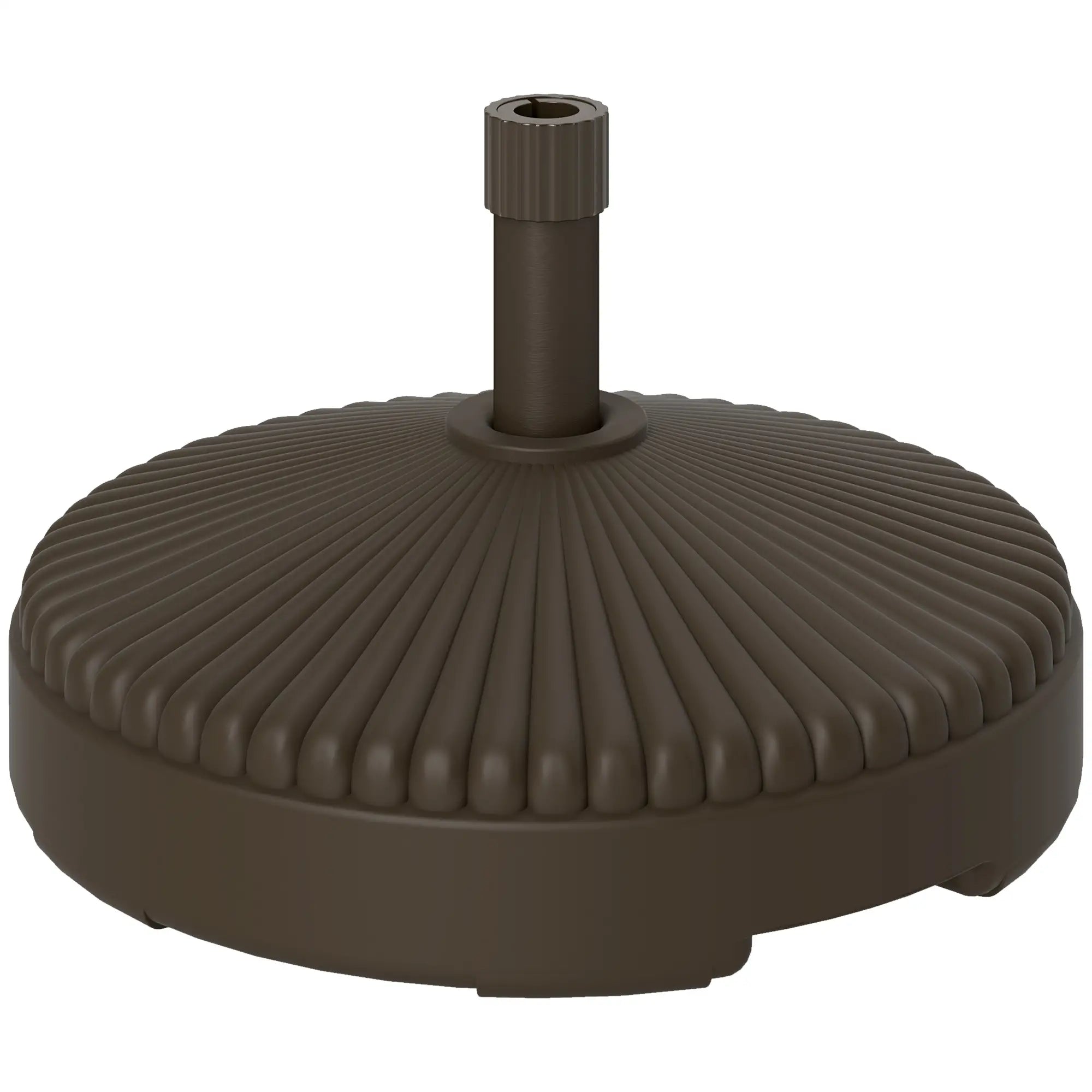 Round Patio Umbrella Base, Holds 62lbs, for Garden, Poolside, Brown Umbrella Bases at Gallery Canada