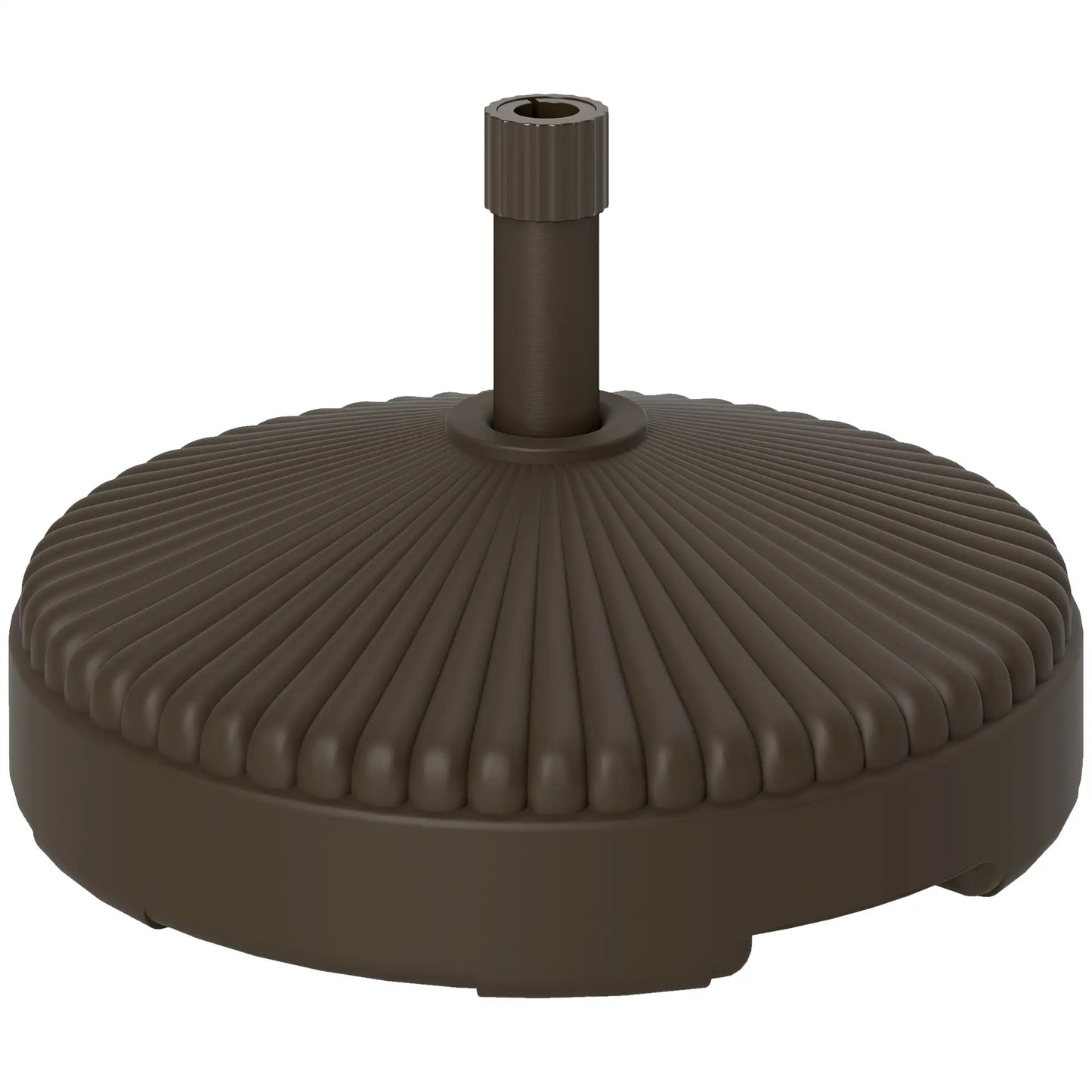 Round Patio Umbrella Base, Holds 62lbs, for Garden, Poolside, Brown Umbrella Bases at Gallery Canada