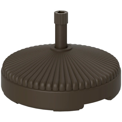 Round Patio Umbrella Base, Holds 62lbs, for Garden, Poolside, Brown Umbrella Bases at Gallery Canada