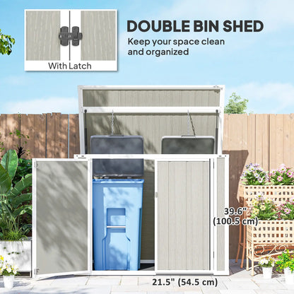 41 Cu Ft Outdoor Storage Shed, Lockable, Light Grey Sheds at Gallery Canada