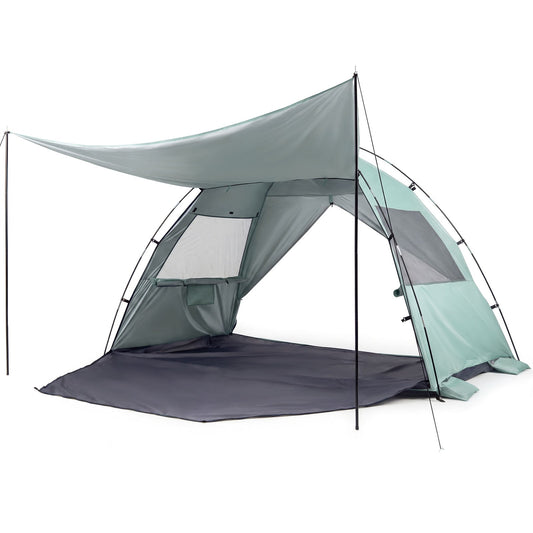Pop-Up Beach Tent, UPF50+ Sun Shelter Canopy, Green Canopies Green at Gallery Canada