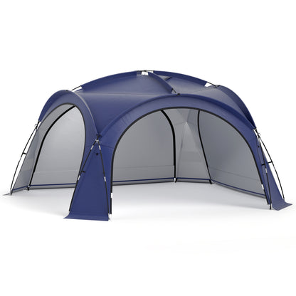 Beach Tent for 12-15 People, Easy Setup Dome Canopy, Blue